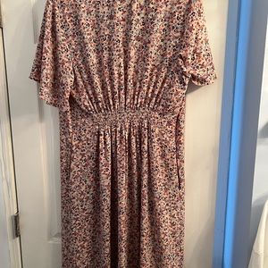 Addition Elle Floral Shirt Dress